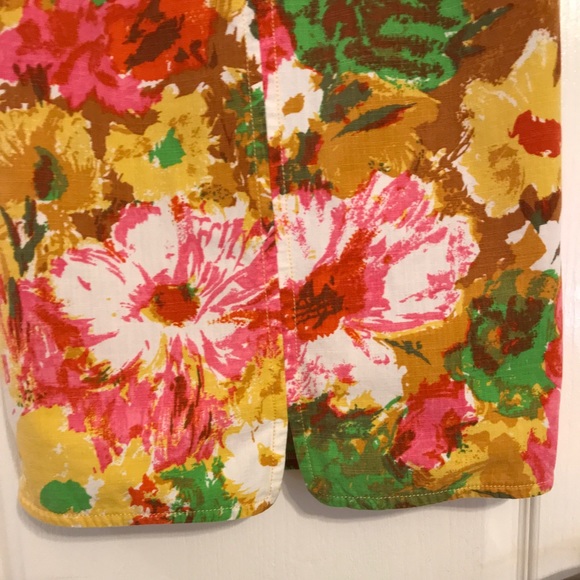 Talbots Sleeveless Dress. Vibrant, Colorful Floral Print, Women’s Size 8P - Picture 11 of 15